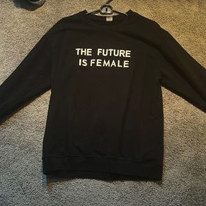 the future is female crew neck